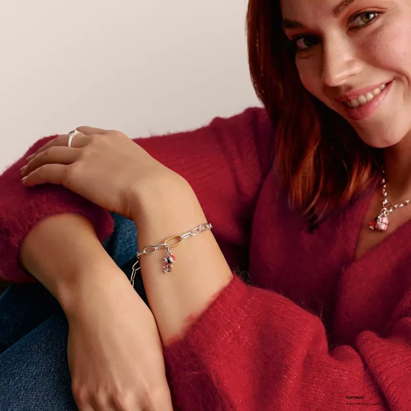 Charm-Anhänger Snoopy & Woodstock Santa Edition, 18k vergoldet - THOMAS SABO Modell: CC1307-427-7