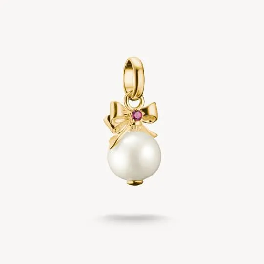 Charm-Anhänger Perle mit Schleife - THOMAS SABO Modell: CC1323-X-14