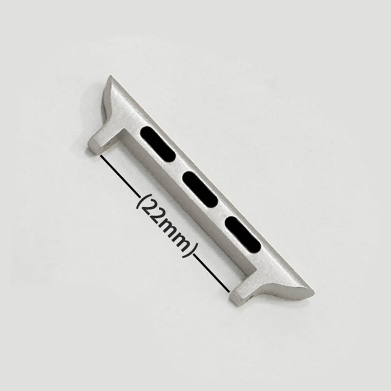 1 Pair Stainless Steel Adapter Apple Watch Series 41mm - 40mm - 38mm , 22mm Watch Strap Connector