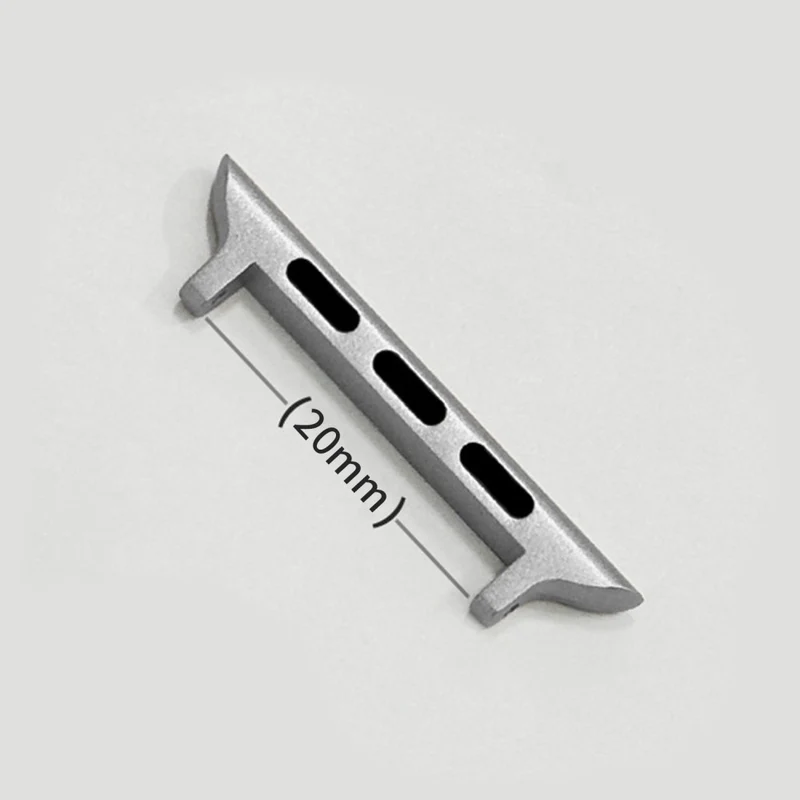 1 Pair Watch Connector Apple Watch Series 41mm - 40mm - 38mm , 20mm Stainless Steel Adapter