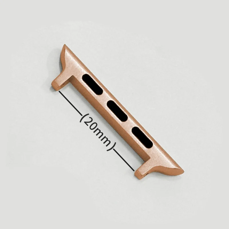 1 Pair Watch Connector Apple Watch Series 41mm - 40mm - 38mm , 20mm Stainless Steel Adapter
