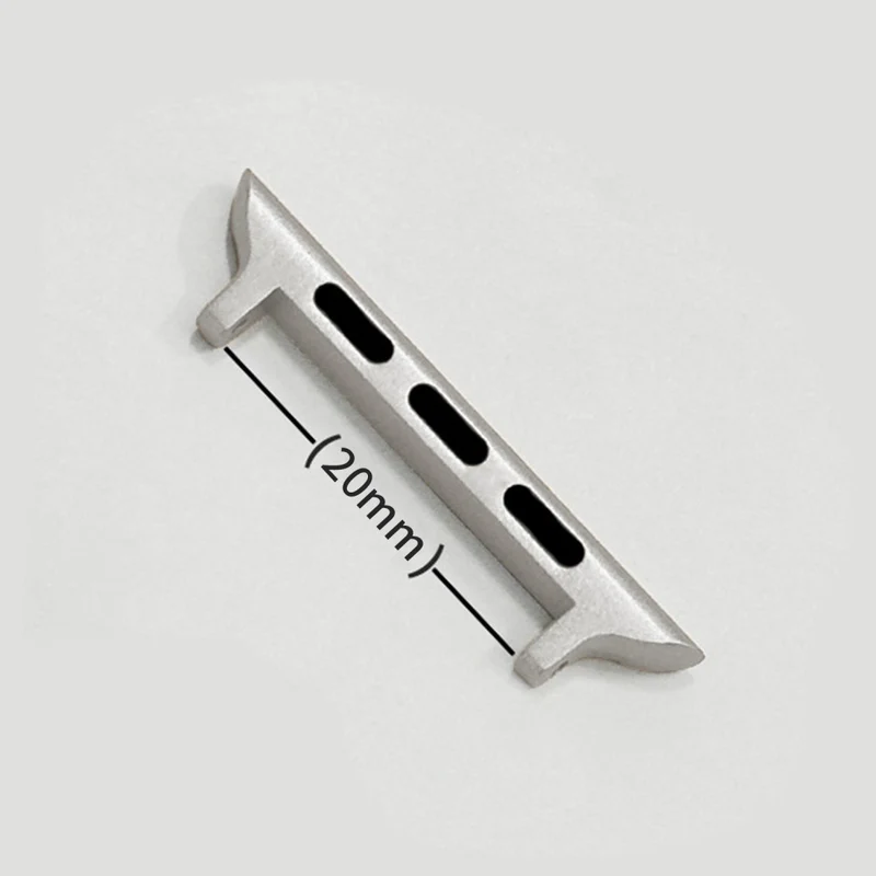 1 Pair Watch Connector Apple Watch Series 41mm - 40mm - 38mm , 20mm Stainless Steel Adapter