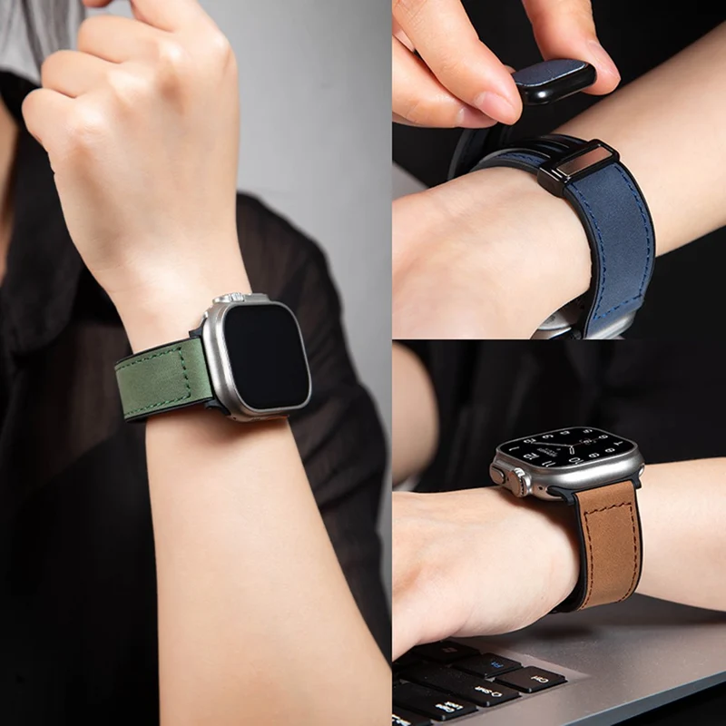 Zeitlos Apple Smartwatch Kunstleder Universell Armband