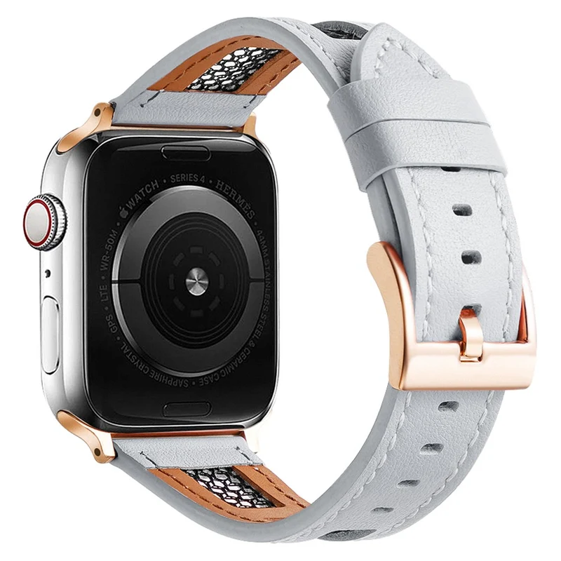 Wirklich Schön Apple Smartwatch Echtes Leder Universell Armband