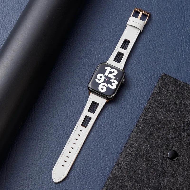 Wirklich Schön Apple Smartwatch Echtes Leder Universell Armband