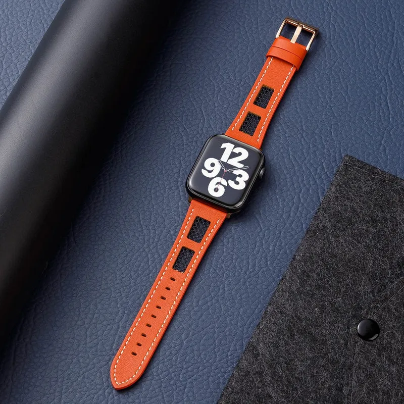 Wirklich Schön Apple Smartwatch Echtes Leder Universell Armband