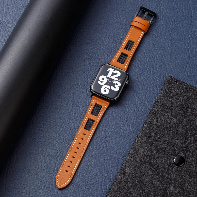 Wirklich Schön Apple Smartwatch Echtes Leder Universell Armband