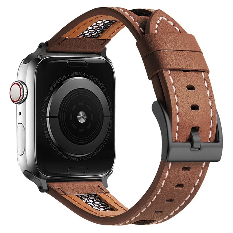 Mega Zuverlässig Apple Smartwatch Echtes Leder Universell Armband