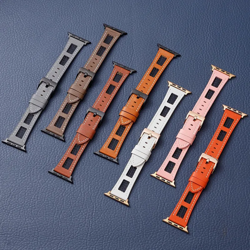 Mega Zuverlässig Apple Smartwatch Echtes Leder Universell Armband