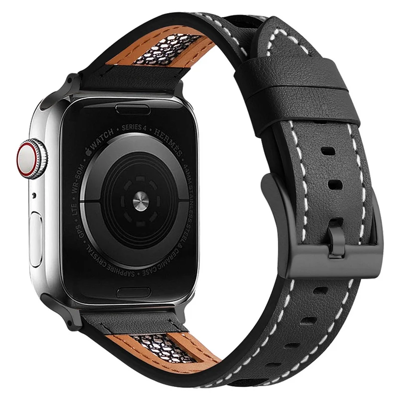 Mega Zuverlässig Apple Smartwatch Echtes Leder Universell Armband
