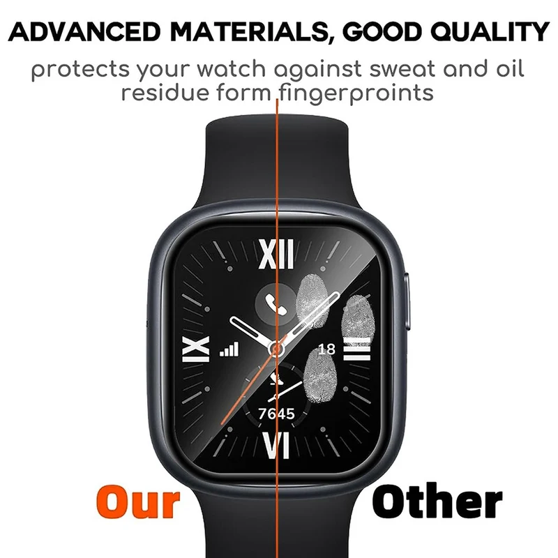 Honor Watch 4 Silikon 3D Gekrümmt Displayschutz