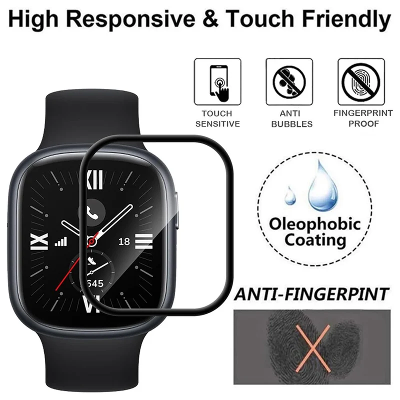 Honor Watch 4 Silikon 3D Gekrümmt Displayschutz