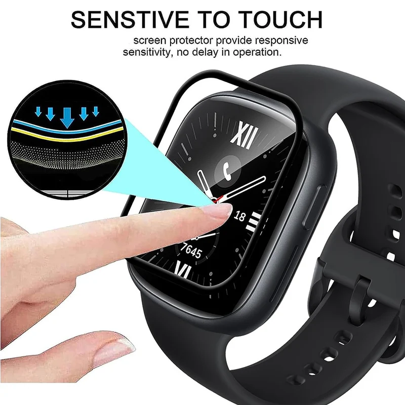 Honor Watch 4 Silikon 3D Gekrümmt Displayschutz