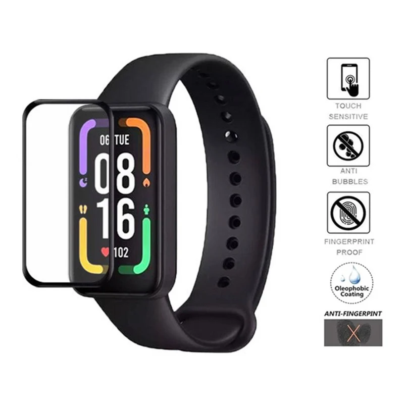 Xiaomi Redmi Smart Band Pro Silikon HD 3D Gekrümmt Displayschutz