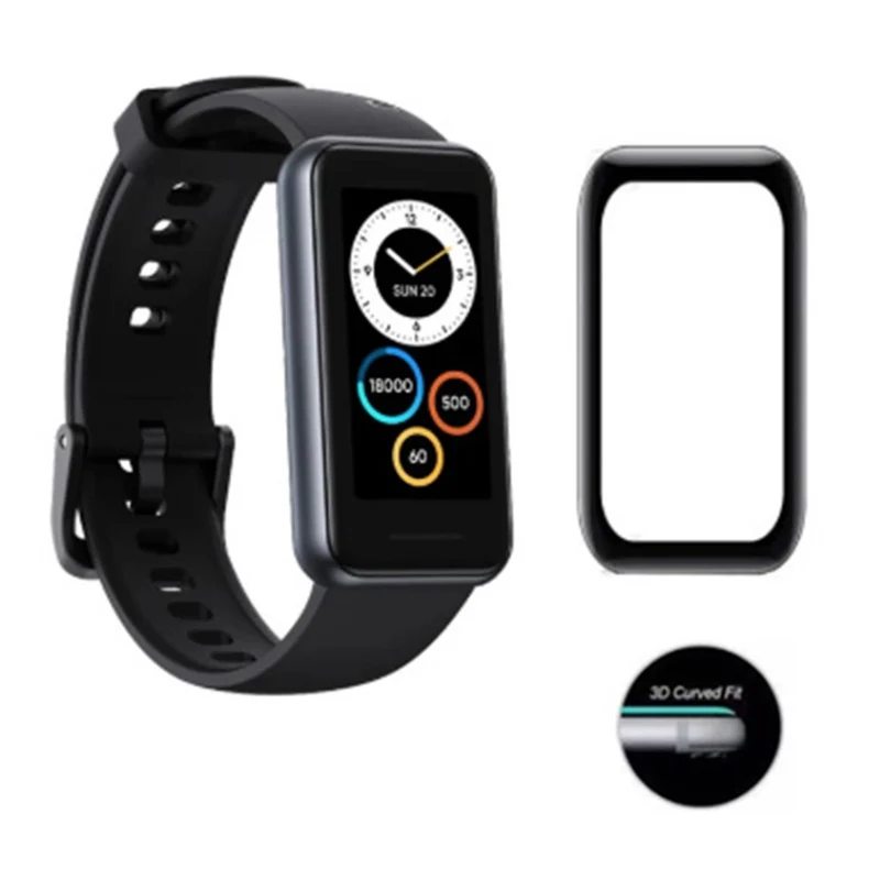 Realme Band 2 Silikon HD 3D Gekrümmt Displayschutz
