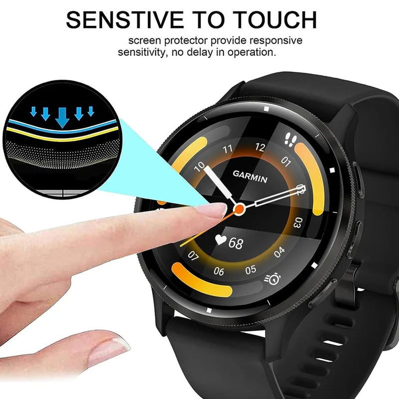 Garmin Venu 3 Silikon 3D Gekrümmt Displayschutz