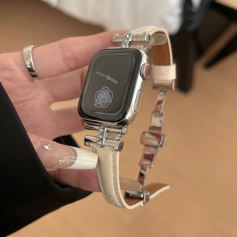Auffallend Gut Apple Smartwatch Echtes Leder Universell Armband