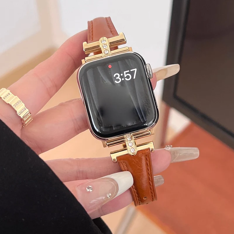 Auffallend Gut Apple Smartwatch Echtes Leder Universell Armband