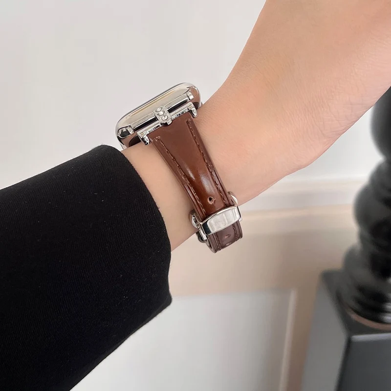 Auffallend Gut Apple Smartwatch Echtes Leder Universell Armband