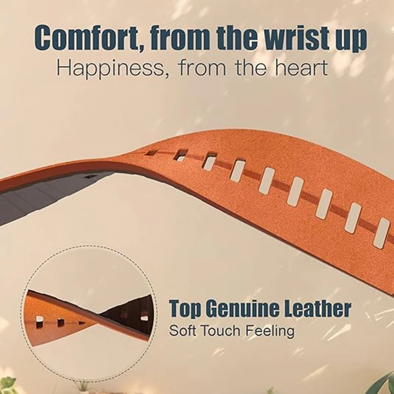 Langlebiges Garmin Smartwatch Armband aus echtem Leder Universel