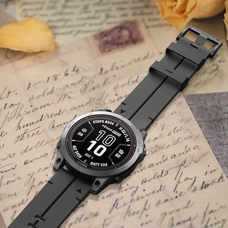 Klassisches Garmin Smartwatch Echtes Leder Universel Armband