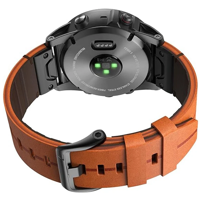 Klassisches Garmin Smartwatch Echtes Leder Universel Armband
