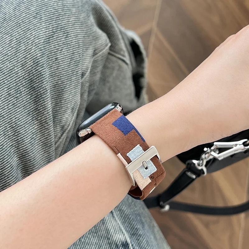 Bequem Apple Smartwatch Kunstleder Universell Armband