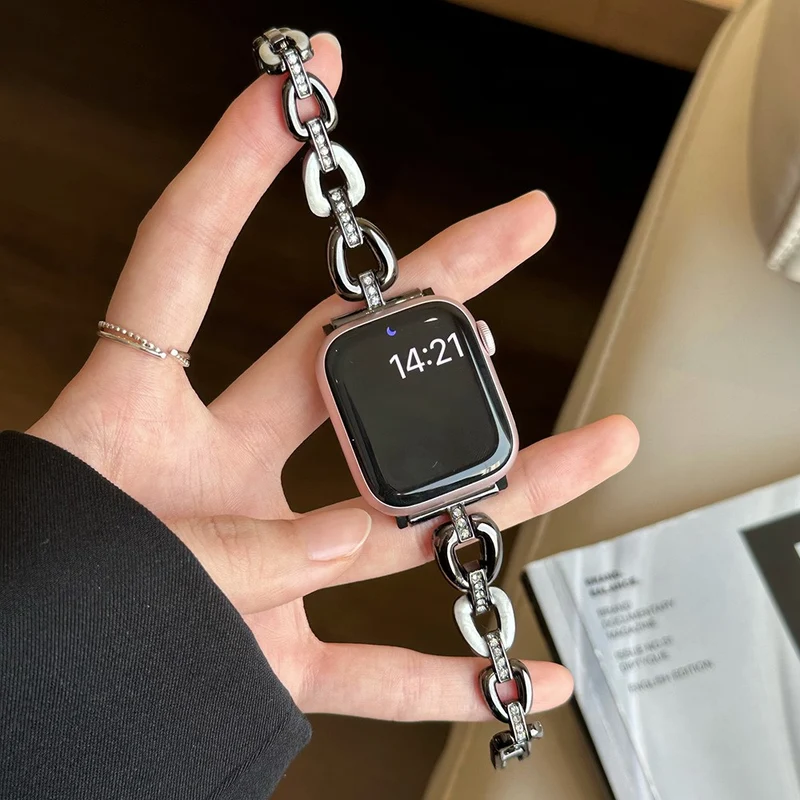 Brillant Apple Smartwatch Metall Universell Armband