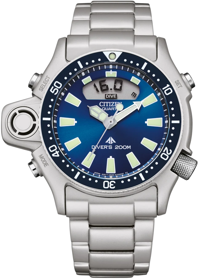 Citizen Promaster JP2000-67L Herrenuhr • Elektronischer Tiefenmesser • 20 bar