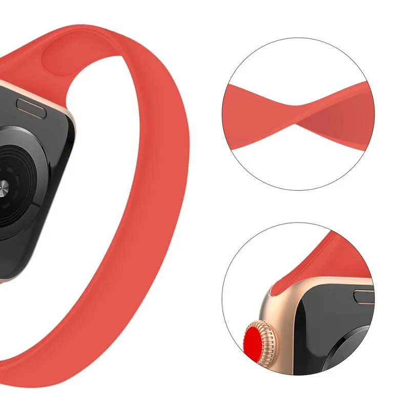 Super strapazierfähiges Apple Smartwatch Silikon Universel Armband