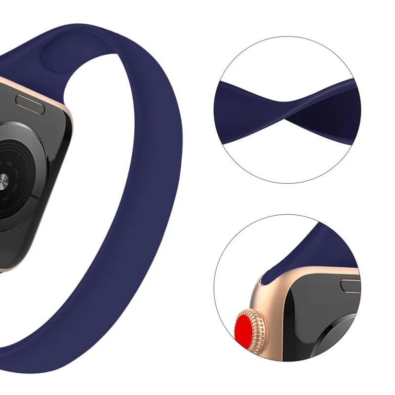 Super strapazierfähiges Apple Smartwatch Silikon Universel Armband