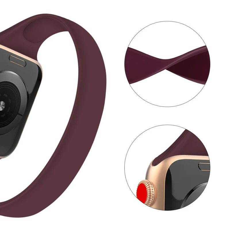 Super strapazierfähiges Apple Smartwatch Silikon Universel Armband