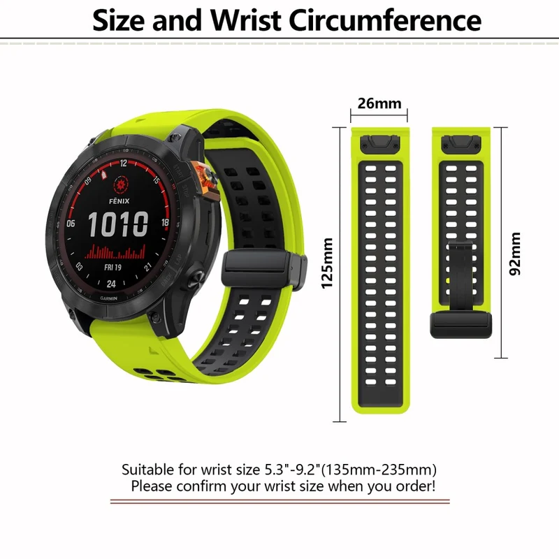 Bequemes Garmin Smartwatch Silikon Universel Armband