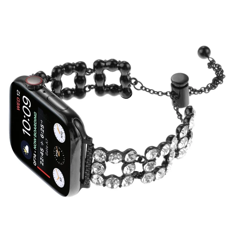 Schöne Apple Smartwatch Metall und Strass Universel Armband
