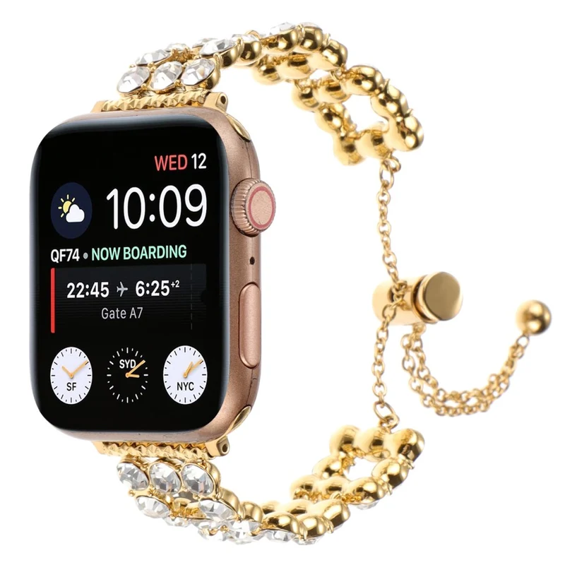 Tough Apple Smartwatch Metall und Strass Universel Armband