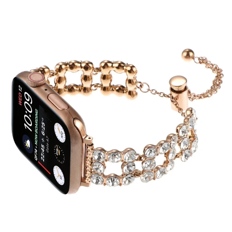Tough Apple Smartwatch Metall und Strass Universel Armband