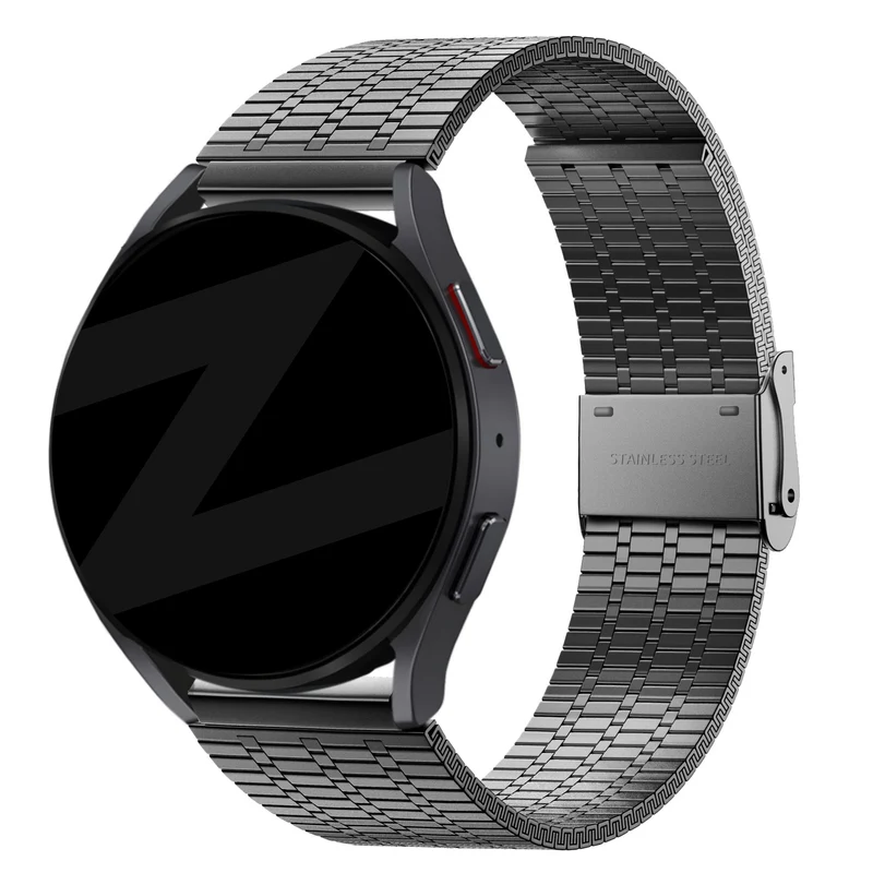 Bandz Suunto Core 2 Verstellbares Stahlarmband (Schwarz)