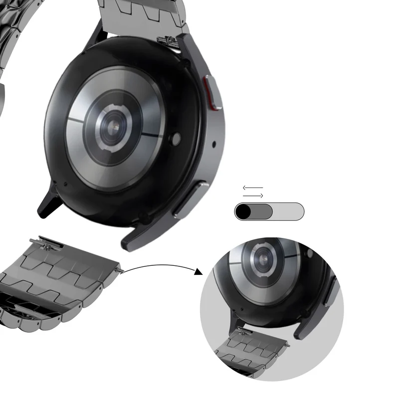 Bandz Suunto Core 2 Stahlarmband 'Dragon' (Schwarz)