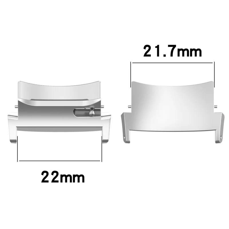 2-Pack Oppo Watch X / OnePlus Watch 2 Watchband Adapter 22mm Watch Strap Steel Connector