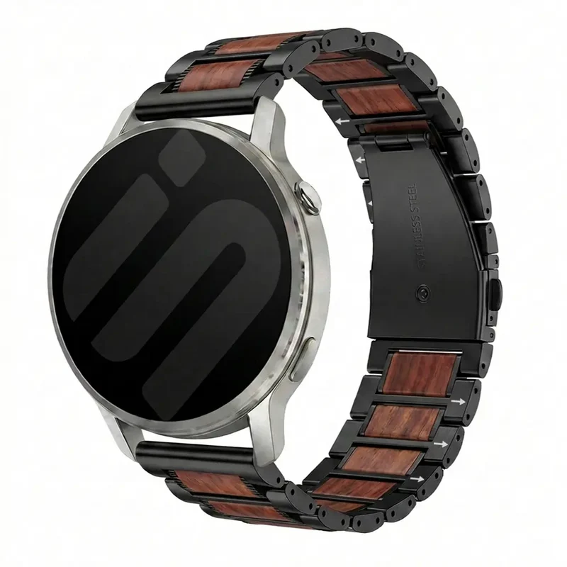 Suunto Core 2 Holz-/ Stahlarmband (Schwarz)