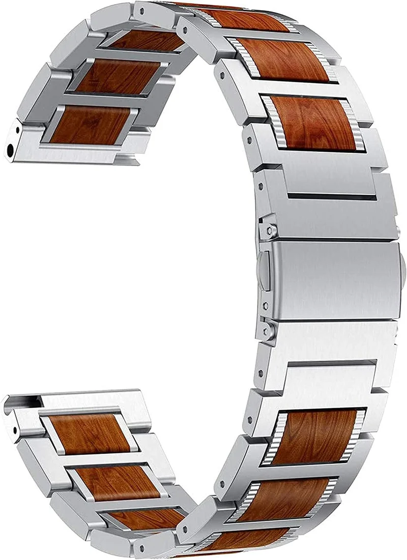 Suunto Core 2 Holz-/ Stahlarmband (Silber)
