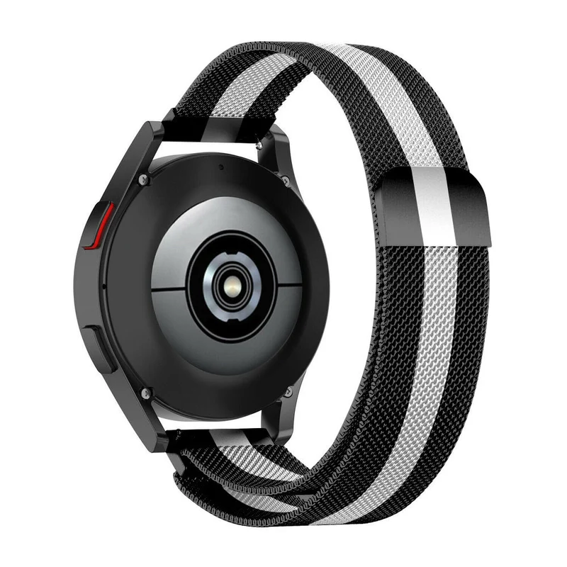 Suunto Core 2 Milanese Armband (Schwarz/Weiß)