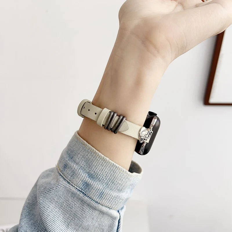 Tolles Apple Smartwatch Metall- und Pu-Leder-Universalarmband