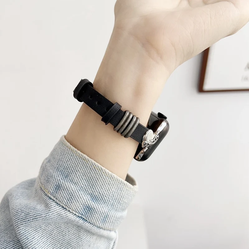 Mega gutes Apple Smartwatch Echtleder Universel Armband