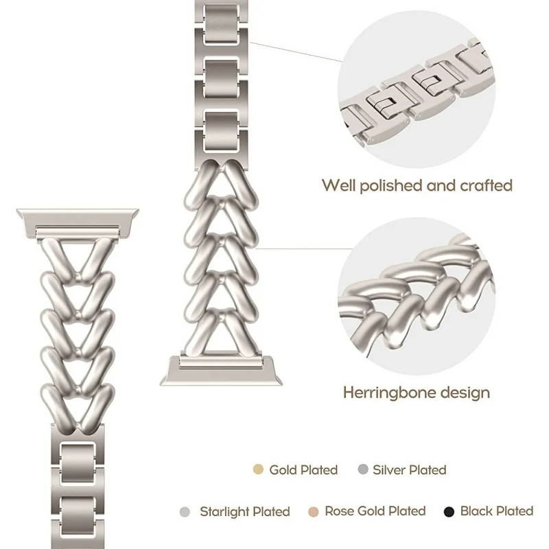 Wunderschönes Apple Smartwatch Metall Universel Armband