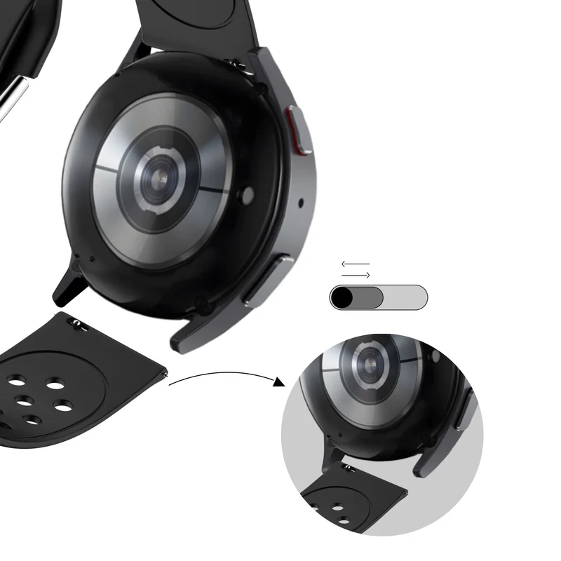 Bandz Suunto Core 2 Sportarmband 'Air' (Schwarz)