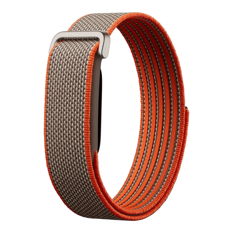 Fitbit Air Classic Nylonarmband (Grau/Orange)