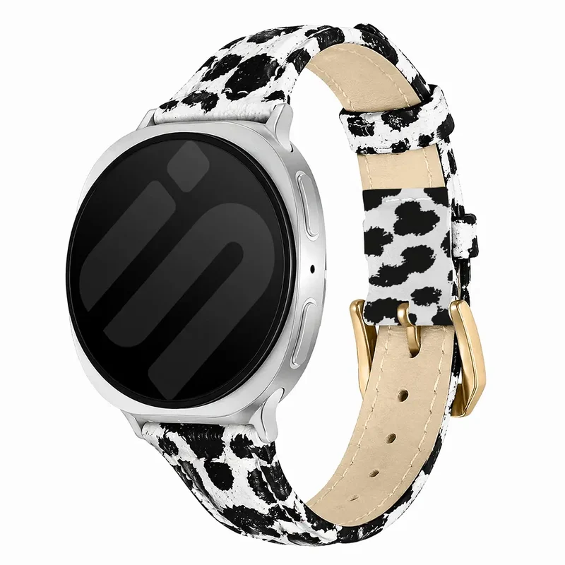 Samsung Galaxy Watch 9 - 44mm Lederarmband (Leopard)