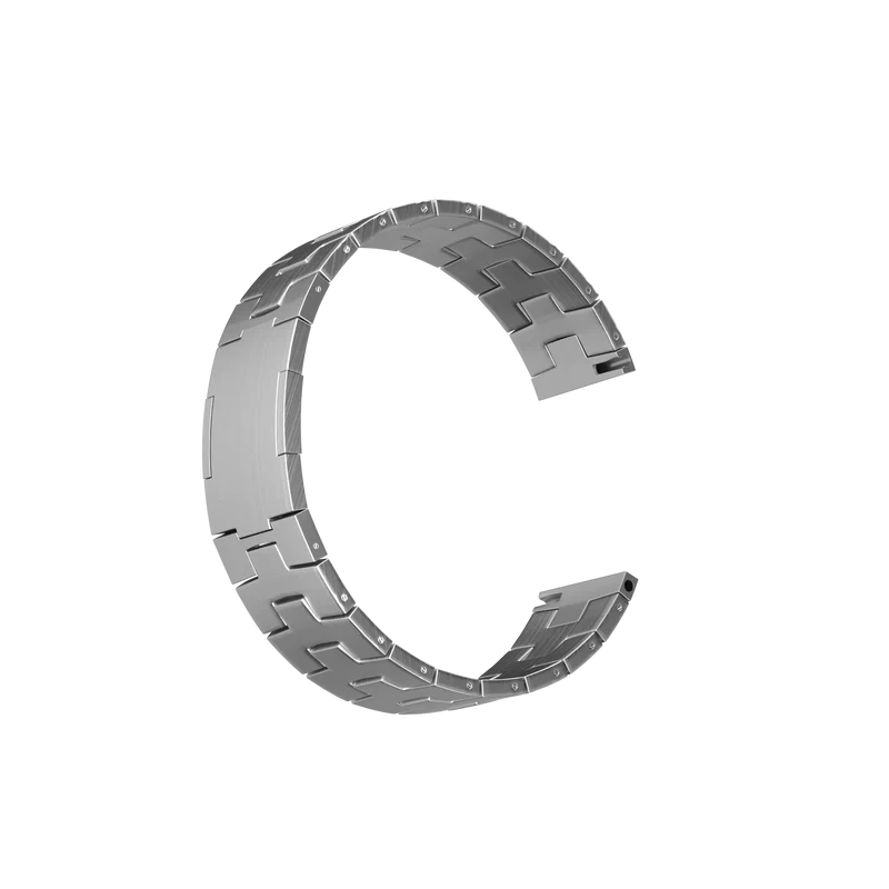 Suunto Core 2 Gebürstetes Titanarmband (Flache Schließe) (Silber)