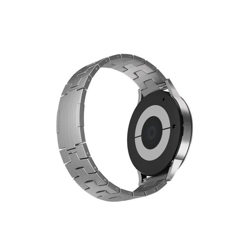 Suunto Core 2 Gebürstetes Titanarmband (Flache Schließe) (Silber)